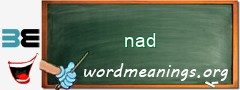 WordMeaning blackboard for nad